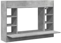 vidaXL Schreibtisch Wand-Schreibtisch Betongrau 105x48x75 cm Holzwerkstoff