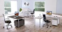 KERKMANN Schreibtisch Schreibtisch + Anbautisch Prime 160x80/100x60cm wei&szlig;