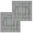 Nachtmann Servierplatte Square Platten 21 x 21 cm 2er Set, Glas, (2-tlg)