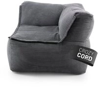 Lumaland Sitzsack Sitzsack-Sofa Modular Cord 81x81x70cm Ecke rechts, Sessel