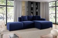 Fun M&ouml;bel Ecksofa Designersofa MEGAN XS inkl. Hocker in Stoff Salvador, mit...
