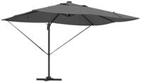 vidaXL Sonnenschirm Sonnenschirm mit LED-Lichtleisten Anthrazit 352 x 251 x 265...
