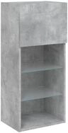 vidaXL TV-Schrank TV-Schrank mit LED-Leuchten Betongrau 40,5x30x90 cm (1-St)
