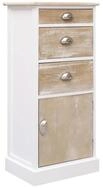 vidaXL Kommode Beistellschrank 38x28x86 cm Massivholz Paulownia (1 St)