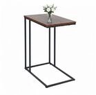 relaxdays Beistelltisch in C Form, Industrial-Schwarz