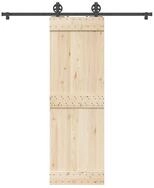 vidaXL T&uuml;rbeschlag, Schiebet&uuml;rbeschlag-Set 183 cm Stahl Schwarz