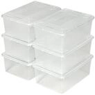 tectake Stapelbox 12er-Set Schuhbox (Volumen: 6,4 L)