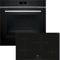 SIEMENS Backofen-Set iQ300, iQ100 HB572ABS4, mit Auszug nachr&uuml;stbar, Halogenleuchte,