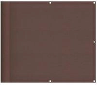 vidaXL Balkonsichtschutz Balkonabdeckung Braun 90x800 cm 100 % Polyester-Oxford