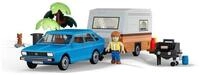 COBI CB-24643 - VW Passat B1 mit Wohnwagen(Cobi) Spielbausteine