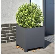 vidaXL Pflanzk&uuml;bel, Pflanzk&uuml;bel Anthrazit 40x40x40 Stahl