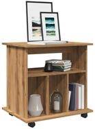 vidaXL Rollcontainer, Rollcontainer Artisan-Eiche 60x45x60 cm Holzwerkstoff