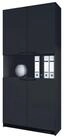 Vladon Aktenschrank Logan V2 (Aktenschrank, mit Soft-Close Funktion) Schwarz