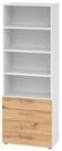 HAMMERBACHER Aktenschrank Regal 6OH 4 Sch&uuml;be wei&szlig;/Asteiche