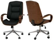 MCW B&uuml;rostuhl MCW-O83, Elegantes Design aus Bugholz, um 360&deg; drehbar, mit...