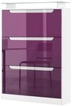 Vladon Schuhschrank Space (Schuhkipper, f&uuml;r 24 Paar Schuhe mit 3 Klappen und