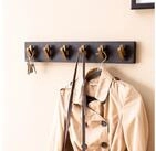 FINEBUY Wandgarderobe Hakenleiste Mango Massivholz 60 cm Garderobe Flur (Mango