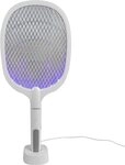 Windhager Fliegenklatsche elektrisch 2in1, Insektenvernichter durch UV-Licht,