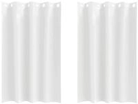 vidaXL Vorhang Verdunkelungs-Vorh&auml;nge mit Ringen 2 pcs Reinwei&szlig; 175 x 140 cm...