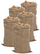 vidaXL Gartensack Jutes&auml;cke 5 Stk. 65x135 cm 100% Jute 340 g/m&sup2;, (5-tlg)