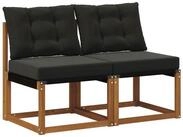 vidaXL Sofaelement 2 St&uuml;ck Outdoor Mittelsofa (2 St)