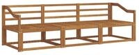 vidaXL Gartenlounge-Set Outdoor-Sofagarnitur 3 pcs Natur Massivholz, (3-tlg)