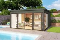 Nordic Holz Gartenhaus DOMEO 5, BxT: 437,6x437,6 cm