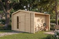 weka Gartenhaus Killarney, BxT: 361x313 cm, Doppelt&uuml;r, 1 1/2 Seite mit Fenster