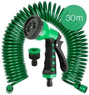 Grafner Gartenschlauch Gartenschlauch Spiralschlauch flexibel gr&uuml;n 30m 8...