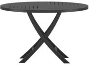 ebuy24 Gartentisch Kenya Gartentisch &Oslash;120cm schwarz.