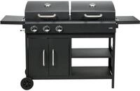 Lund Gasgrill Gasgrill und Holzkohlengrill 8,4kW, 153,5 x 52,8 x 99,5 cm,...