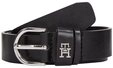 Tommy Hilfiger Lederg&uuml;rtel ESSENTIAL EFFORTLESS 2.5 cm breit SILVER