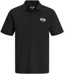 Jack & Jones Poloshirt JJAERO POLO SS Baumwolle, regular fit schwarz L (52)