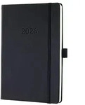 Sigel Terminplaner SIGEL Wochen-Kalender Conceptum 2026 ca. A5 C2619 schwarz
