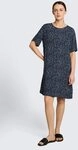 TOM TAILOR Midikleid Kleider & Jumpsuits Loose Fit Kleid mit Cut-Out-Detail