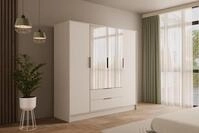 ALTDECOR Dreht&uuml;renschrank KOLIN (Kleiderschrank Garderobenschrank mit viel...