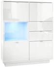 Vladon Highboard Metro (Highboard, mit 4 T&uuml;ren, 2 Schubladen und 1 offenem...