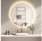 HOKO Badspiegel mit beleuchtung rund Anti-fog 60cm / 80cm+Schwarz / Gold+