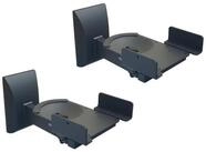 relaxdays Lautsprecher-Wandhalterung 2er Set, (schwarz)