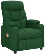 vidaXL Massagesessel Elektrischer Massagesessel Dunkelgr&uuml;n Stoff (1-St)