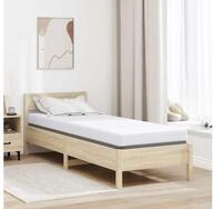 Matratzenauflage vidaXL, Matratzenauflage Wei&szlig; 80 x 200 cm Jacquard Stoff