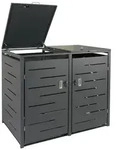 PROREGAL&reg; M&uuml;lltonnenbox M&uuml;lltonnenverkleidung, HxBxT, erweiterbar, Material,