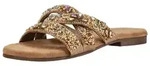 Lazamani Lazamani Pantoletten Leder/Textil Pantolette beige 36 EU