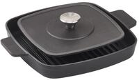 Hanseatic Grillpfanne hanseatic, Gusseisen (2-tlg), inkl. Steakpresse und...