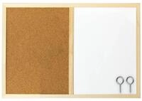 Idena Tafel Whiteboard-Pinnwand 60,0 x 40,0 cm Kork braun