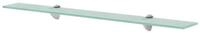 vidaXL Wandregal 80 x 20 cm Wandregal Schwebendes Regal Glas 80x20 cm 8 mm