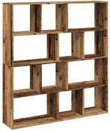 vidaXL B&uuml;cherregal NA B&uuml;cherregal Altholz-Optik 132x29x141,5 cm Spanplatte