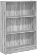 vidaXL B&uuml;cherregal B&uuml;cherregal Grau Sonoma 80x24x109 cm Holzwerkstoff, 1-tlg.
