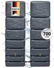 4rain Regentonne SLIM STONE DECOR Wandtank-SET 700 L, graphite grey