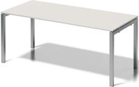 Bisley Schreibtisch Schreibtisch Cito BxTxH 180x80x74cm grauwei&szlig; Gestell silber